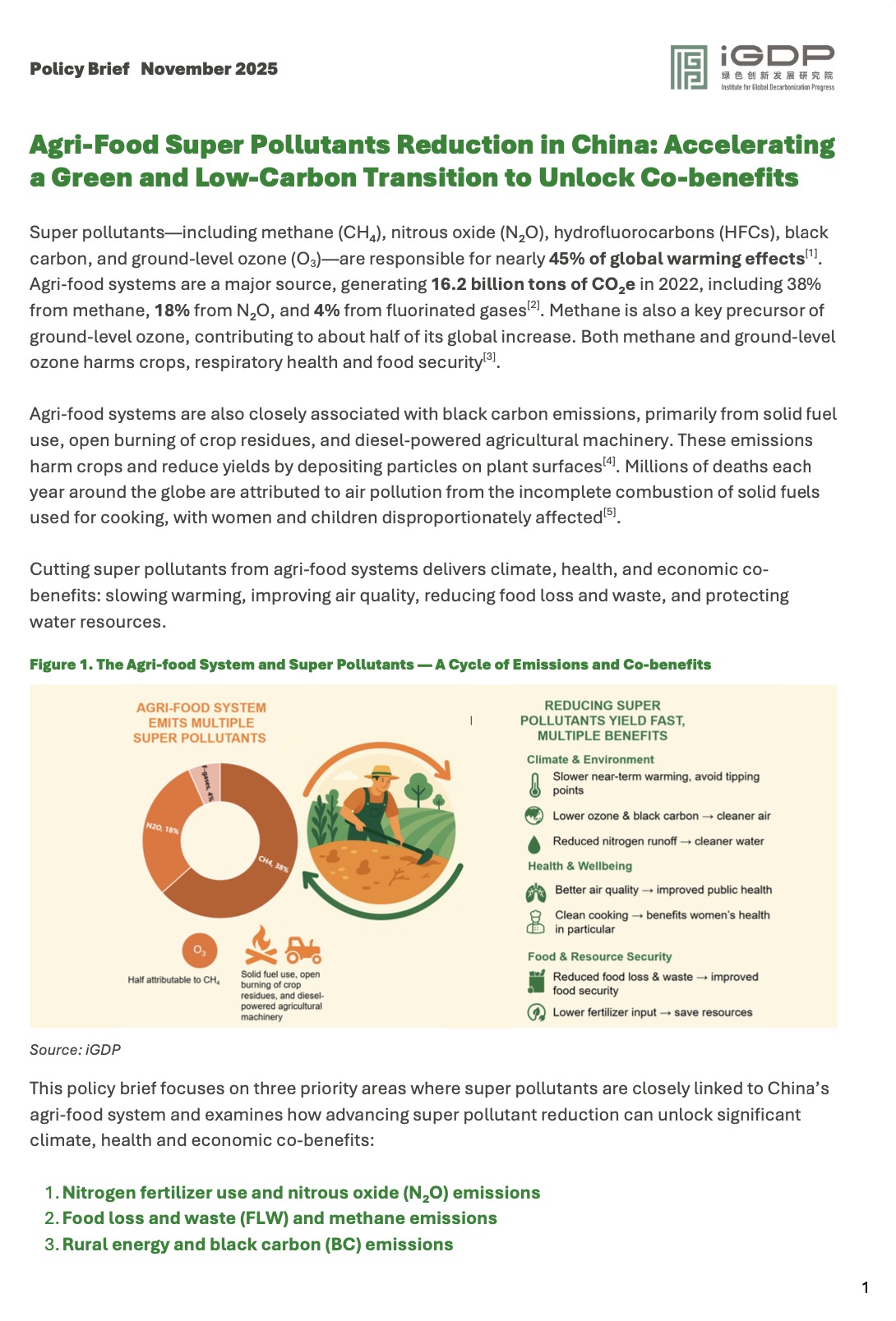 Agri-Food Super Pollutants Reduction in China