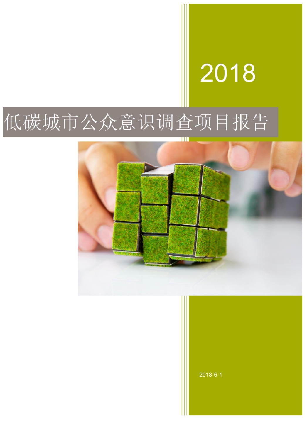 2018低碳城市公众意识调查项目报告